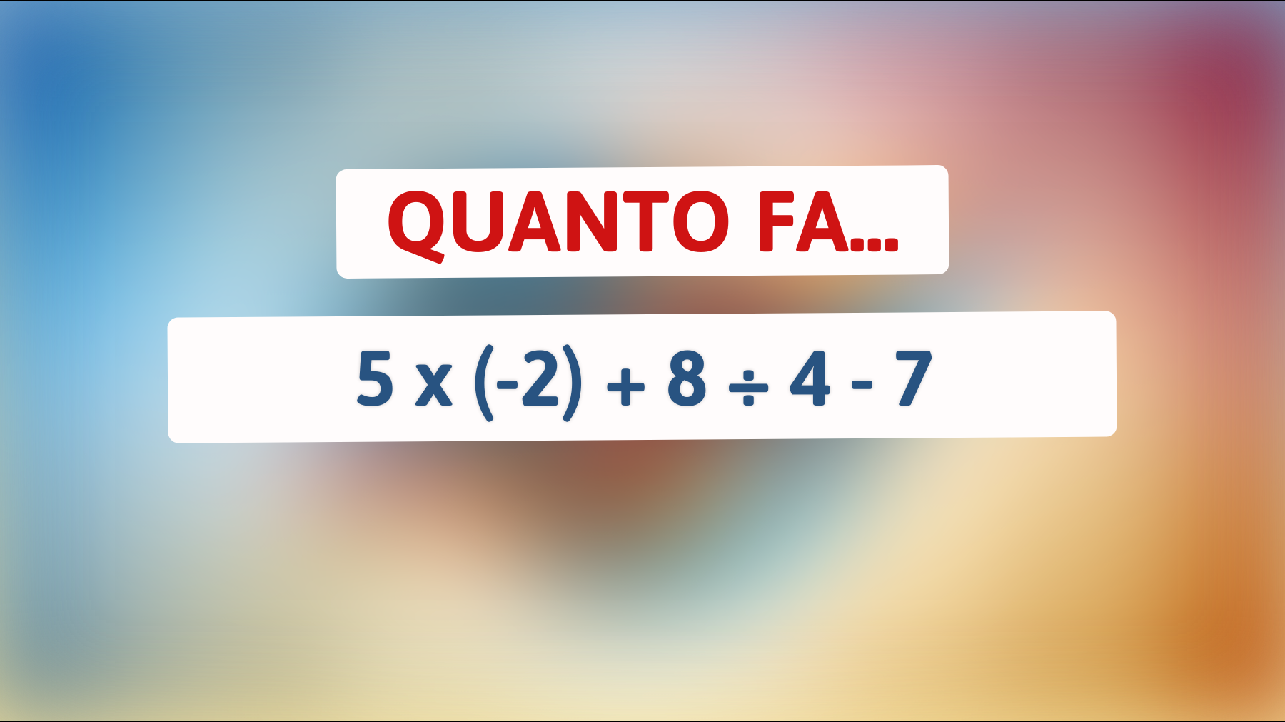 \"Siete abbastanza geniali da risolvere questo rompicapo matematico che sfida anche i migliori?\""